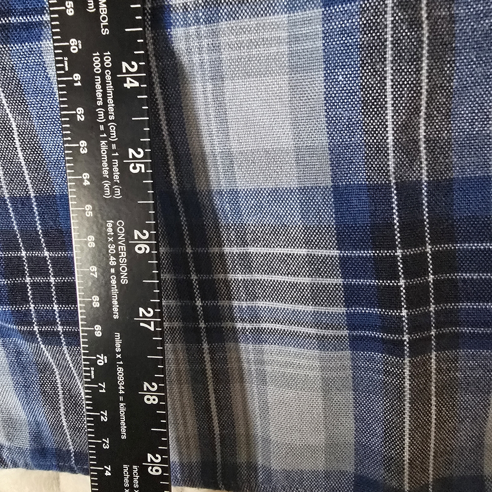 John Blair Blue Plaid Shirt XL - Picture 5 of 5